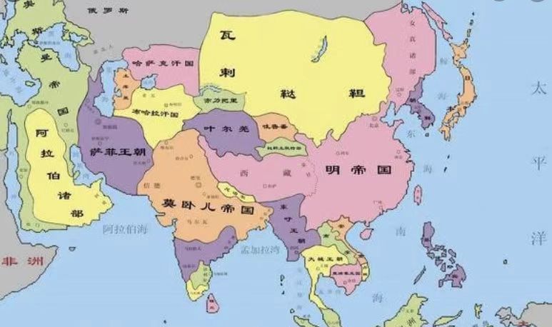 帖木儿帝国大致版图